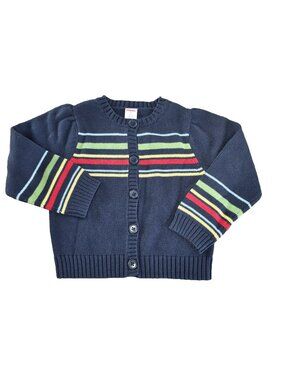 Vintage Gymboree Cardigan Sweater Size 5 Blue Wish You Were Here Line 2001 NWT